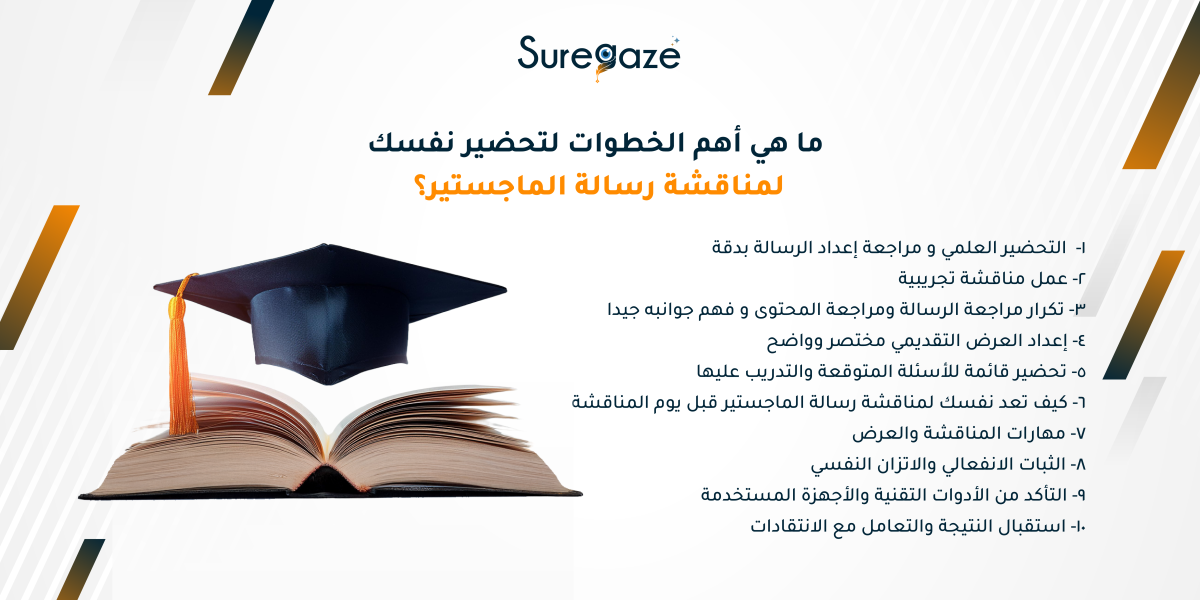 ما هي أهم الخطوات لتحضير نفسك لمناقشة رسالة الماجستير؟
