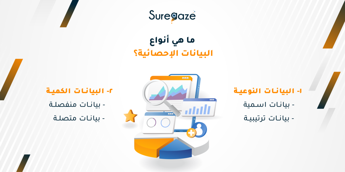 ما هي أنواع البيانات الإحصائية؟
