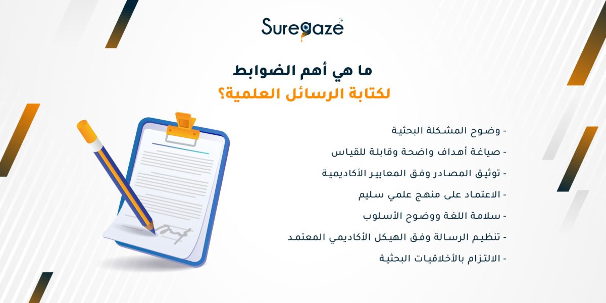 ما هي أهم الضوابط لكتابة الرسائل العلمية؟