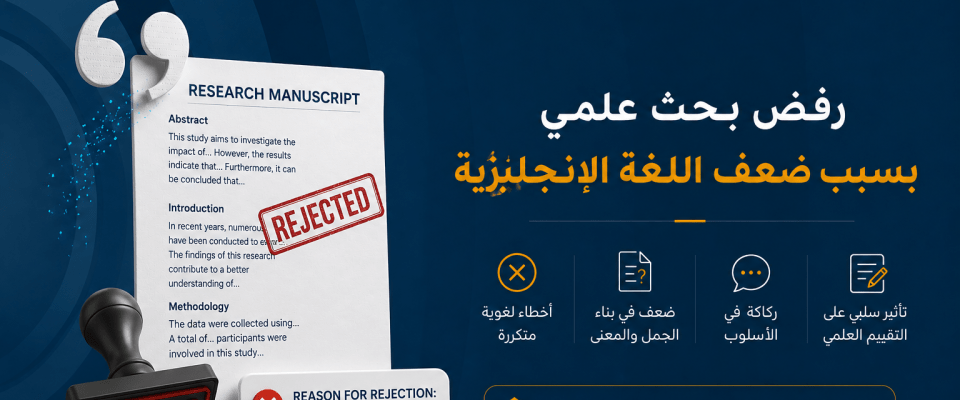 تجنب رفض بحثك بسبب ضعف اللغة الإنجليزية
