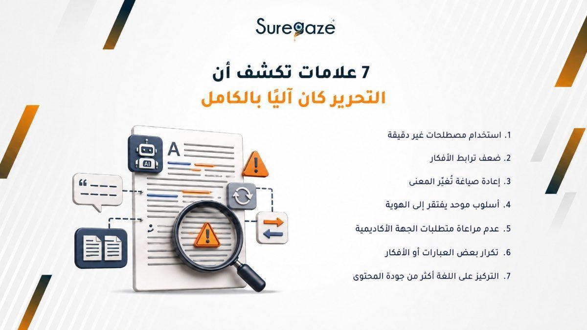  7علامات تكشف أن التحرير كان آليًا بالكامل
